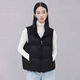 YAYA (YAYA) Off-season Down Vest Women's Winter New Stand Collar Short Simple Loose Versatile Cocoon Top YZ Green 155/80A(S)