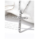 Fat Donglai's same style pt950 platinum cross necklace imported technology Moissanite l diamond pendant ALC/flawless under the mirror x D-E/extreme white x silver plated 5 points