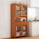 Moridi sideboard kitchen cabinet rental room cupboard multi-functional wine cabinet simple storage cabinet multi-layer tableware rack upgraded bold six-layer model - transparent door