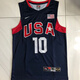 He Jiagong Kobe Bryant Dream Eight Team Jersey Dream Team United States National Team Jersey Olympic No. 10 Fully Embroidered Basketball Uniform Vest Actual photos subject to pictures XS160-168 height