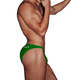 LASTKILLER's new low-waist sexy elastic tight breathable sweat-absorbent thin shorts Modal U convex bag briefs green XXL