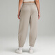 Lululemon丨Loungeful women's super loose high-waisted mid-length sweatpants LW6CI7S river stone color S/6