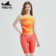 YINGFA professional competitive racing one-piece swimsuit comfortable slimming quick-drying swimsuit sharkskin waterproof swimming orange-dragon print S Recommended height 135-145cm/weight 25-35kg