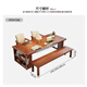 Guanze simple solid wood desk dining table integrated and dual-purpose living room large board long desk office computer desk 9904#1.8m