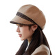 Jimmy Leaf Octagon Hat Women's Autumn and Winter Peaked Hat Season Korean Style Elegant Fashion Versatile Fashion Hat Beret British Temperament Trendy Khaki Color One Size