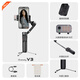 Hohem V3 Mobile Phone Gimbal Stabilizer Handheld Gimbal Three-Axis Anti-Shake Foldable Extended Selfie Stick Vlog Remote Control Shooting Artifact 1-Year Warranty