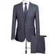 JEEP costume de costume en laine pour hommes d'âge moyen professionnel veste de robe de mariée formelle (style 15) ZYXF16835 Marine 48 (170/88A)