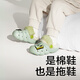 Bc babycare children's clogs summer boys and girls sandals children's home baby slippers summer Ka'er green winter velvet style free matching buckle inner length 16cm