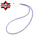 Yan's tanzanite necklace women's new light luxury niche high-end crystal loose bead bracelet small sugar cube clavicle chain neck chain bead diameter about 2mm - chain length about 38+5cm extension chain