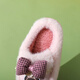 LA CHAPELLE HOMME Men and Women Baby Children's Indoor Home Warm Soft Soled Cute Plush Cotton Slippers Pink 32-33