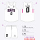 Guru Basketball Uniforme Traje de grupo personalizado Compra de capacitación de impresión Colegio y estudiantes de secundaria Equipo de competencia de deportes Uniformes American Jersey 719 White Pink American Style Longitud L/155-165cm
