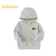 Balabala children's clothing boys' coats children's tops 2025 spring hooded waffle fashion trend 209125105102