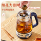 RONGSHENG Tea Maker Spray Black Tea Steaming Tea Kettle Steam Electric Boiling Water Scented Tea Health Care Glass Fully Automatic Multi-Function Tea Kettle Blue 1L Three-speed Rotary Control