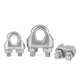 304 stainless steel wire rope chuck, wire rope head, U-shaped lock buckle, rope tightener, wire tightener, 16mm suitable for 16mm wire rope