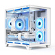Huntkey S920 Blizzard Tempered glass side view Sea view gaming case Desktop computer case Supports 240 water cooling/M-ATX motherboard/air cooling, height limit 155mm S920 panoramic version white (supports 240 water cooling/air cooling, height limit 155) Supports M-ATX motherboard/240 water cooling