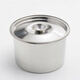 Detif stainless steel flavor cup seasoning jar seasoning jar commercial household stew pot with lid flavor box oil basin with lid round 12cm extra thick seasoning jar (without lid) free spoon 1