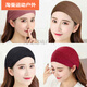 Ayub forehead protector and forehead smear for women to keep warm in winter, forehead scarf to cover gray hair, confinement headband, postpartum protection, knitted style - brown