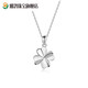 Yage 18K gold four-leaf clover necklace for women platinum new rose gold color gold Chinese Valentine's Day Christmas gift for girlfriend 18K gold four-leaf clover necklace/platinum model/gift gift