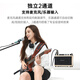 Music Knight D2 musical instrument speaker stringless guitar playing electric blowpipe saxophone special portable Bluetooth live broadcast in-recording sound D2 oak color