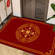 Cai Die Ling Chinese style entrance door floor mat diatom mud door mat entry door mat non-slip festive entrance square red green yellow blessing (yellow) 60x90cm diatom mud wear-resistant non-slip