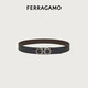 Ferragamo men's double-sided GANCINI adjustable belt 0464231_C_105 gift for boyfriend