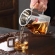 Jiutang thickened glass fair cup high-end kung fu tea set accessories small green mandarin tea leak filter integrated tea divider size Kyoya large straight male cup + card net 450ml