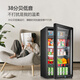 Xinfei (Frestec) ice bar refrigerated cabinet fresh cabinet European style constant temperature red wine cabinet hotel home living room refrigerator mini small single door office fresh display display sample tea beverage cabinet 118 liter black liner refrigerated + micro-freezing + with light + lock