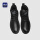 Heilan House HLA Martin boots men's boots autumn and winter outdoor trendy work boots men's mid-high boots men's shoes 0562 black 42