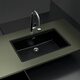SCHOCK German Shuoke kitchen large single sink sink Greenwich N-100XL third generation granite sink Silverstone silver lime