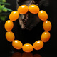 Jinshitong Natural Polish Old Beeswax Bracelet Men's Original Chicken Oil Yellow Amber Bracelet Women's Bucket Beads Style Seven (Men's and Women's Date 0 Carat Beads) Beads
