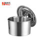 Helper Extra Thick 304 Stainless Steel Seasoning Jar with Lid Flavor Cup Seasoning Cylinder Commercial Seasoning Jar Buffet Seasoning Box Jar Thickened Seasoning Cylinder 12cm