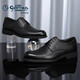 Goldlion Men's Shoes Formal Business Casual Shoes Comfortable Lightweight Breathable Fashion Leather Shoes 58083057101A Black Size 42