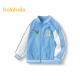 Balabala Boys Jacket 2024 New Vibrant Contrast Color Baseball Uniform Campus Style Spring Clothes [Same Style in Shopping Malls] Ocean Blue 80195120cm