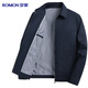 Romon 100% cotton jacket men's young and middle-aged spring and autumn coat work wear casual lapel dad wear men's jacket