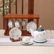 Zhengye new Chinese style ceramic water set high-end living room teapot teacup tea set complete set housewarming moving gift