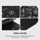 CHARLIE&KELLI brand CK light luxury bag women's bag rhombus simple card bag thin clutch bag short coin purse black