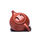 Centennial Liyong Yixing purple sand pot pure handmade raw mineral clear cement cow cover stone scoop pot Kung Fu tea set teapot 340ml