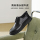 Belle textured business shoes for men 2025 spring new cowhide comfortable lace-up casual leather shoes A1819AM5 black 40 (250mm)
