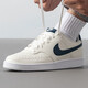 
Nike (NIKE) official ship store men's shoes summer sports shoes COURT non-slip wear-resistant low-top shoes fashionable and comfortable casual shoes HQ4867-101/simple version Air Force One/white dark blue 40