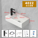 Mini wash basin wash basin small apartment extremely narrow corner wash basin ultra narrow small size wall hanging 18cm30cm length 40cm*width 22cm hanging basin with faucet