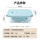 Baijie high borosilicate glass lunch box office worker lunch box microwave oven refrigerator crisper long two-part 1000ml