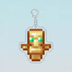 Minecraft Keychain Diamond Sword Inmortal Tótem de lava Barrel Jin