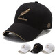 Gu Jianmu hat men and women four seasons new peaked cap Korean style trendy outdoor leisure fashion feather embroidery versatile baseball cap feather style black