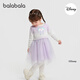 Bala BalaOne children's dress female 2025 winter knitted mesh skirt princess skirt IP208425111004