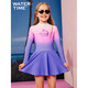 WATERTIME children's swimsuit girls summer one-piece sun protection middle and large children's swimsuit new hot spring 110 (4)