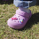 Crocs (CROCS) Girls' Crocs, Warm and Comfortable Children's Winter Cotton Slippers, Casual Sandals and Slippers 207010_5PR Orchid Purple 37-38 Inner Length About 234mm