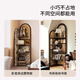 Yihuanyu Medieval style floor-standing furnishings living room corner cabinet retro storage rack multi-layer storage cabinet next to modern decorative painting