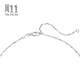 Chow Sang Sang Pt950 Platinum Necklace Versatile White Gold Necklace Plain Chain Clavicle Chain 33914N Price 45cm - 5.64g (including labor cost 480 yuan)