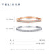 Xie Ruilin (TSL) 18k gold ring pamper series diamond row ring light luxury stacking ring BC519 K white 13 circle size