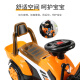 Beiq children's electric excavator can sit on people and dig soil 2-9 years old can ride 3-6 boys toys Children's Day gift half-battery [large battery + manual digging arm + music light] large remote control excavator children's baby electric car